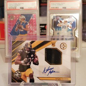 2021 Panini Limited Najee Harris Rookie Card (RC) Rookie Patch Auto /99